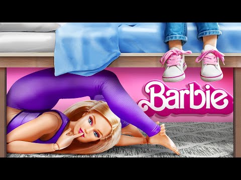 ¡Niña traviesa con Barbie niñera! Niñera buena VS niñera mala #Barbie #buenaVSmala