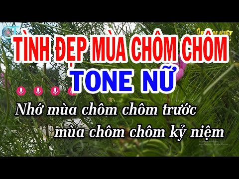 Karaoke Tình Đẹp Mùa Chôm Chôm Tone Nữ ( F#m ) Nhạc Sống Phối Mới | Karaoke Tuấn Kiệt