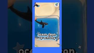 🌊 🐋 Ocean clean-up activity is great for #earthday. #childcare #earlychildhoodeducators