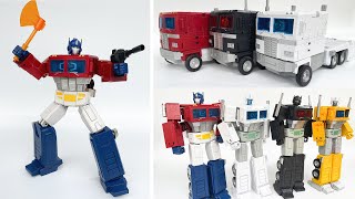 Transformers Movie Leader - Different Voyager Class G1 Optimus Prime & Ultra Magnus Robot Truck Toys