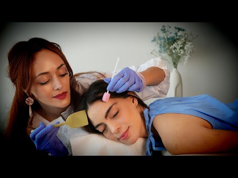 ASMR Detailed Scalp Check & Hair Nurturing | Mousse, Oil Application, Hair Parting & TingleTriggers