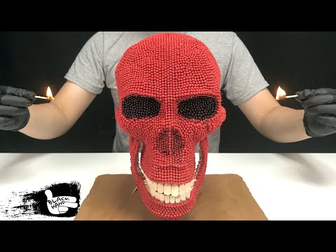 Match Chain Reaction Amazing Fire Art - real ghost rider