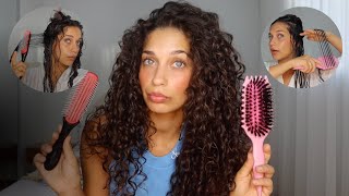 BOUNCE CURL DEFINING BRUSH vs DENMAN BRUSH