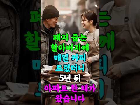 알바생이 건넨 커피 한 잔의 기적 (ft. 20억 유산) #감동사연 #선행 #사연