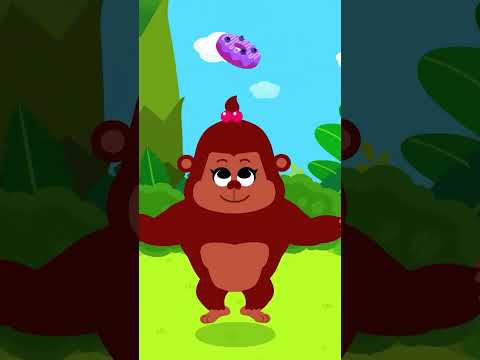 #shorts Yum Yum Gorilla Poot Poot Snack Song | Animal Song | Nursery Rhymes & Kids Songs