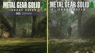 Metal Gear Solid 3 - Original vs Remake Early Graphics Video Comparison