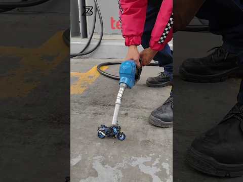 man came to fill petrol in mini bike #shortvideo