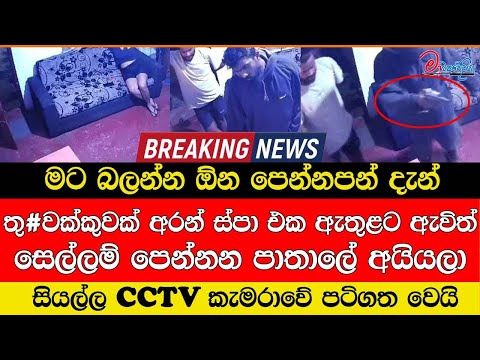 තු#වක්කු අරන් ස්පා ඇතුළට ඇවිත් සෙල්ලම් දාන පාතාලේ අයියලා මට බලන්නඕන පෙන්නපන් දැන් සියල්ල CCTVකැමරාවේ
