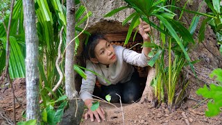 Watch Me Build a Hidden Home in the Woods Step by Step!