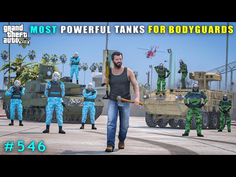 Michael Committed Powerful Tanks Robbery For Bodyguards | Gta V Gameplay