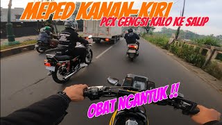 BAPA-BAPA BAWA HONDA PCX GAMAU NGALAH‼️GENGSI TINGGI BISA KESALIP MOTOR TUA 🔥
