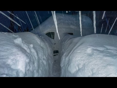 Surviving a POLAR VORTEX in a Van! | Record-Breaking Blizzard Camping Through a Snow Hurricane