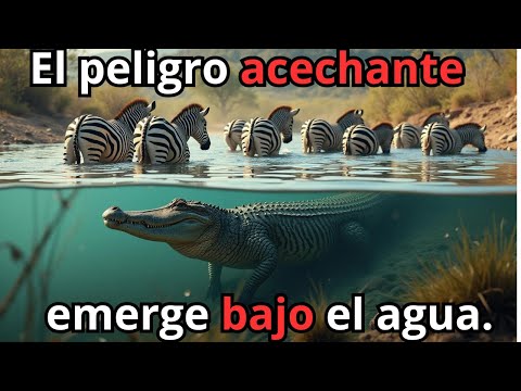 El terror del río africano, el temible cocodrilo que acecha en las oscuras aguas