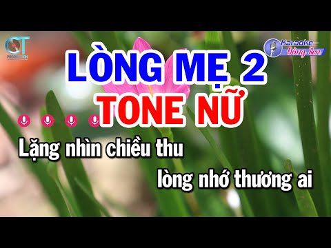 Karaoke Lòng Mẹ 2 Tone Nữ ( Cm ) Nhạc Sống Đồng Sen