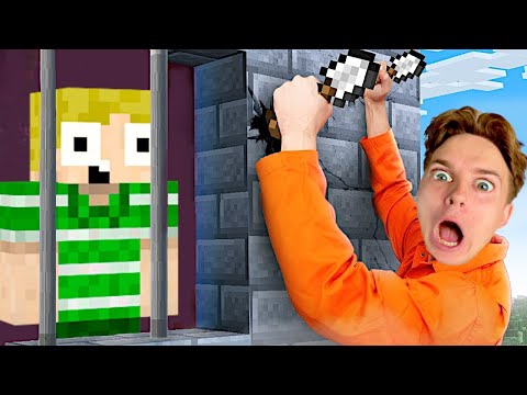 Vi Flygter Fra SIKRESTE FÆNGSEL I Minecraft!!