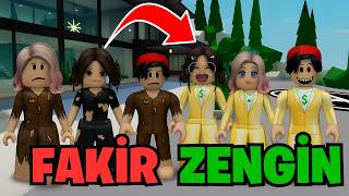 FAKİRDİK AMA İYİLİK YAPIP ZENGİN OLDUK💥ROBLOX BROOKHAVEN🏡RP