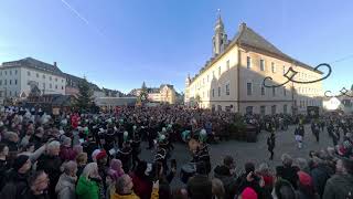 Große Bergparade in Annaberg-Buchholz am 21.12.2025 Panoramasicht