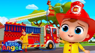 What Sound Does a Firetruck Make? 🚒 Learn with Baby John | Little Angel Kids Songs & Nursery Rhymes