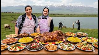 Top 10 Delicious Dishes! Azerbaijani Woman Cooks for Her Family in the Village