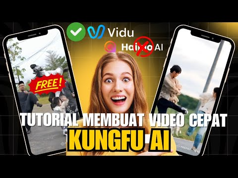 CARA EDIT VIDEO BERANTEM AI KUNGFU VIRAL TIKTOK DI VIDU AI GRATIS CEPAT