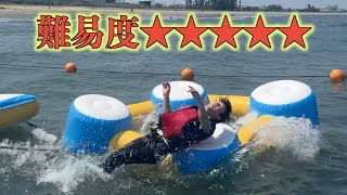 日本一むずかしい海上アスレチックをクリアできるまで帰れません！？ #桜雲学園
