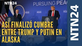Cumbre entre Trump y Putin termina sin acuerdos concretos, aunque aseguraron que hubo avances