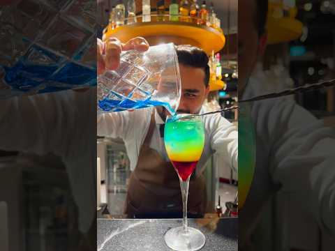 🔥Viral Rainbow Drink 🌈#shorts #cocktail #drink #rainbow