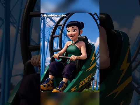 K Pop Demon Hunters Roller Coaster Ride #kpopdemonhunters #shorts #kpop #rumi #demonhunters