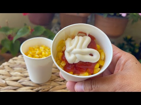 Evde 10 Dakikada BARDAKTA MISIR 🌽 Nasıl Yapılır👌Dışardakilerden Daha lezzetli😋
