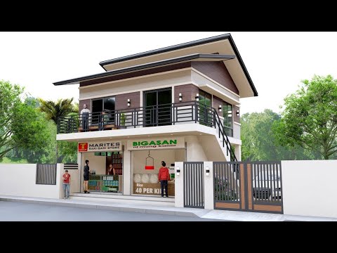 SMALL HOUSE DESIGN | 7X7 METERS | 2 BEDROOM