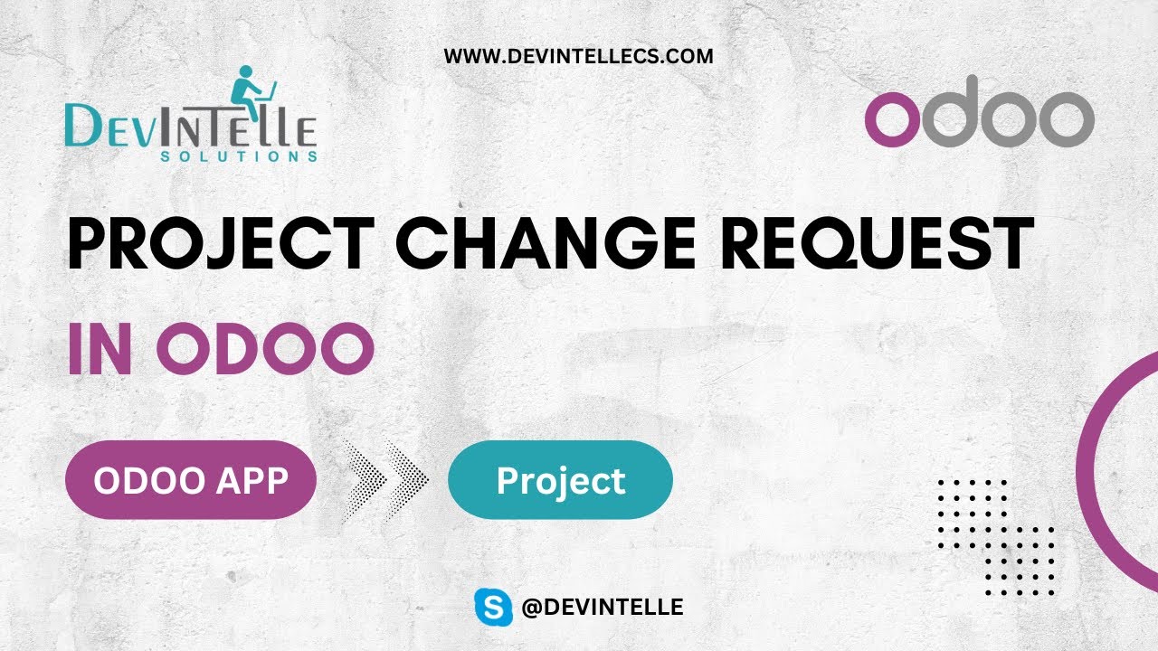 How To Create Project Change Request In Odoo | Project Change Control | 23.09.2023

Explore how to manage project modifications effectively with the Project Change Request feature in Odoo. This functionality helps ...