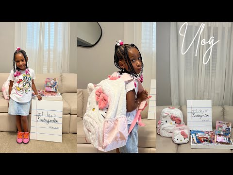 VLOG | Tazannah’s 1st Day Of Kindergarten + New Hairstyle + School Shopping & More