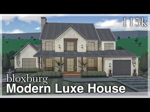 Bloxburg - Modern Luxe Roleplay House Speedbuild 🩶 (exterior)