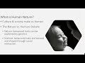 Understanding Human Nature and Socialization