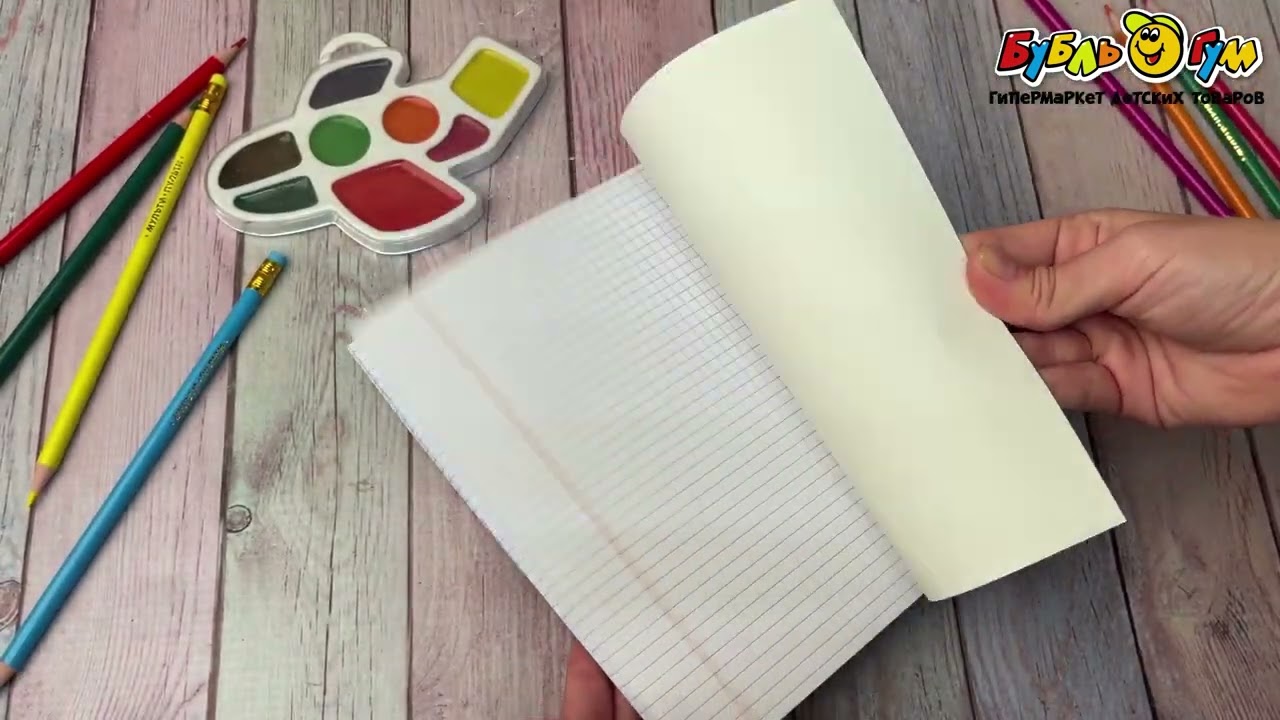 Тетрадь в клетку Девочка гот 48л - видео