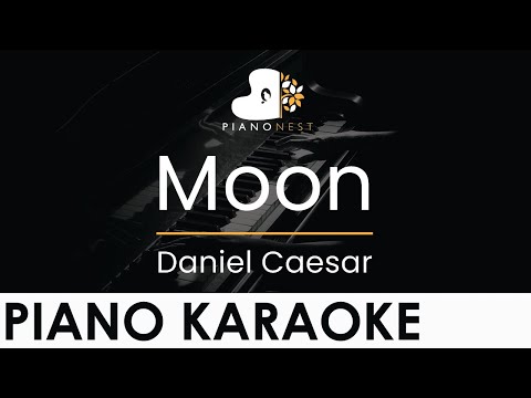Daniel Caesar – Moon – Piano Karaoke Instrumental Cover with Lyrics
