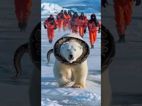 When a Python Attacks a Polar Bear — And He Refuses Help!