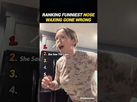 Funniest Nose Waxing Gone Wrong 🤣  #shorts #waxing #funny