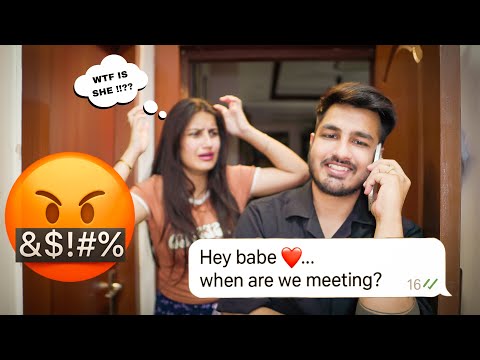 Wife Caught Me “ FLIRTING ” to a Girl on Call 😬 | CRAZY REACTION PRANK!