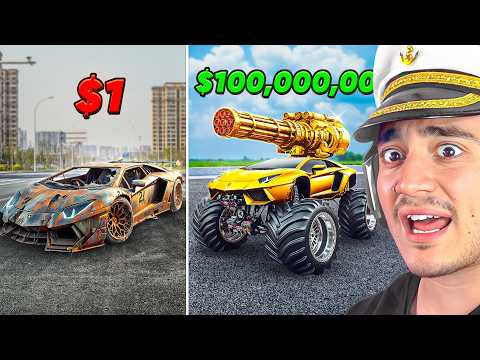 LAMBORGHINI de $1 vs LAMBORGHINI MILLONARIO en GTA 5🚗💸!!