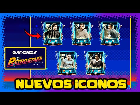 ¡Nuevos! Pirlo 101, Cantoná 101, Xavi 100 y más iconos Retro Stars | FC Mobile