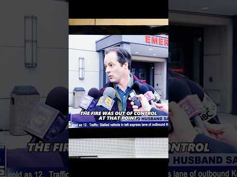 The man abandoned his wife to escape from the fire alone, and was actually reported as a hero?