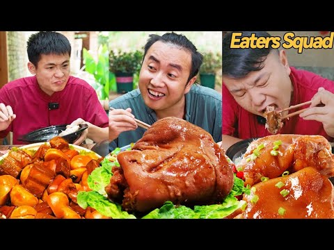 What a big pig's foot!丨Eating Spicy Food and Funny Pranks丨 Funny Mukbang