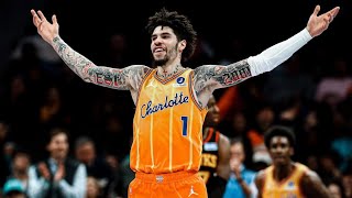 LAMELO BALL POSTGAME LIVE CHARLOTTE HORNETS VS ATLANTA HAWKS