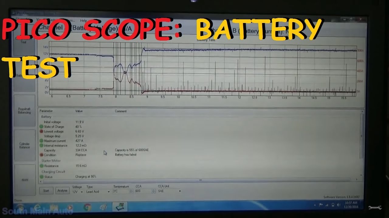 Pico Scope Battery Test