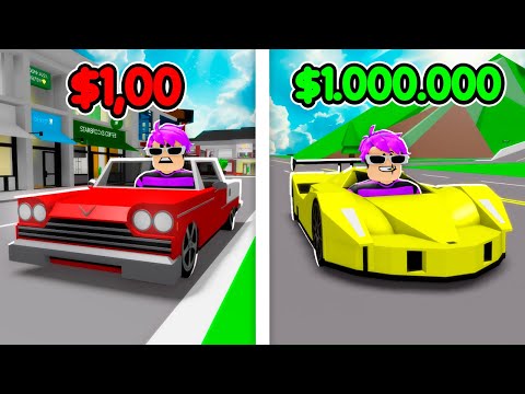 CARRO DE FUGA DE $1 vs $1 000 000 NO BROOKHAVEN!