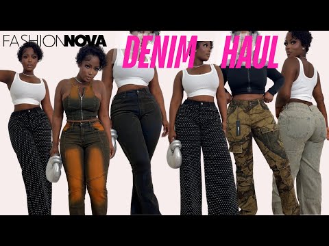 THICK GIRL DENIM TRY ON HAUL FT FASHIONNOVA