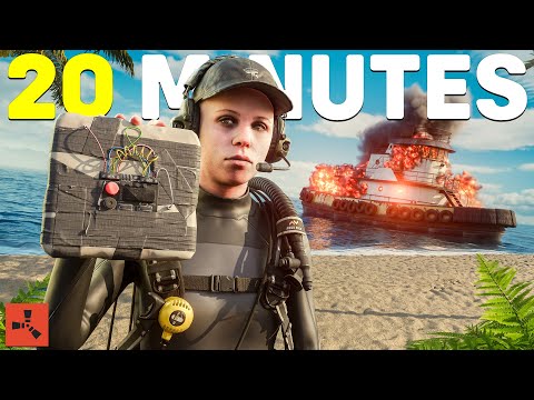 Rust - SOLO RAIDING 20 MINUTES INTO WIPE