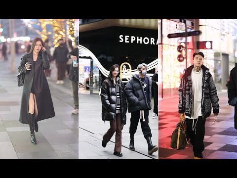 Chinese coupls Street Fashion ~Chinese Girls Street Shot | Douyin China | Beautiful Girl 抖音街拍穿搭 Ep.3