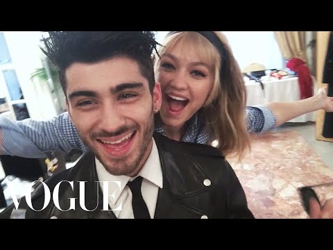 Gigi Hadid & Zayn Malik Can't Stop Kissing In This AW-Dorable Behind-The-Scenes Video From Their Vogue Photoshoot!